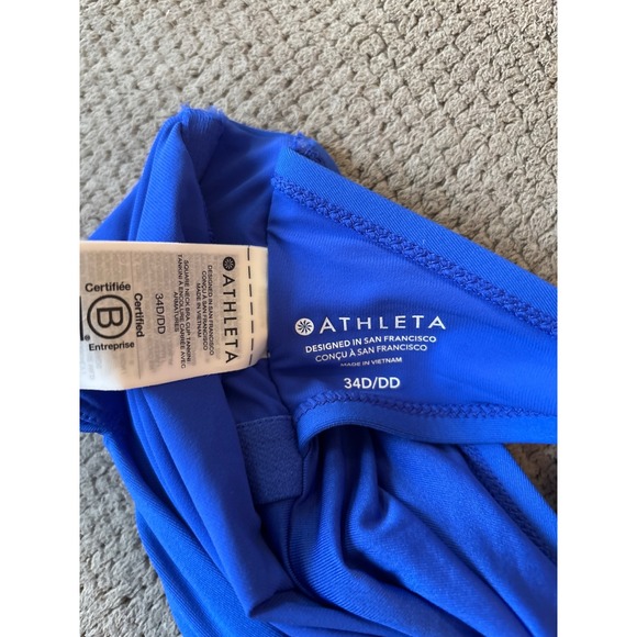Athleta women's tankini‎ swim top 34 D/DD blue - Picture 4 of 4